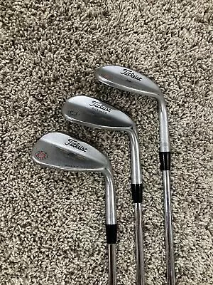 Titleist Vokey Spin Milled Tour Chrome Wedge Set 50 54 58 Gap Sand Lob RH • $159.95