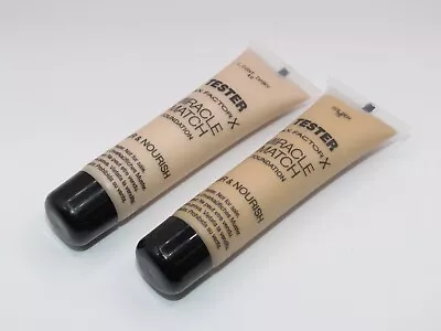 3 X 15ML MAX FACTOR MIRACLE TOUCH FOUNDATION . BLUR AND NOURISH-LIGHT IVORY 40 • £4.99