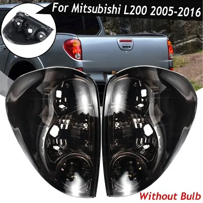 Rear Tail Light Brake Lamp Cover Black For Mitsubishi L200 Triton Colt 2005-2016 • $115.89