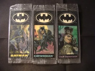 Batman Returns Set Of 3 Lenticular Bookmarks Cereal Premium 1992 • $15
