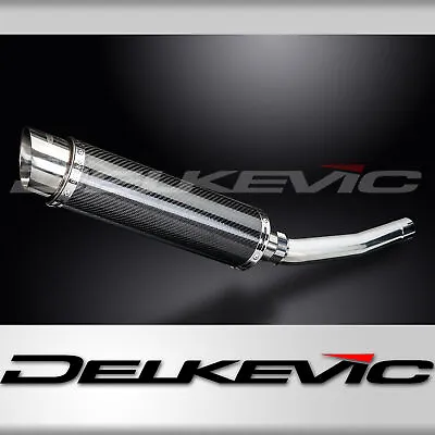 Yamaha YZF-R6 1998-2002 Delkevic Slip On 14  Round Carbon Exhaust Muffler Kit • $344.99