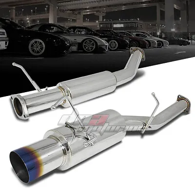 4 Burnt Tip Stainless Exhaust Catback System For 89-94 240sx S13 Silvia Ka/sr • $134.98