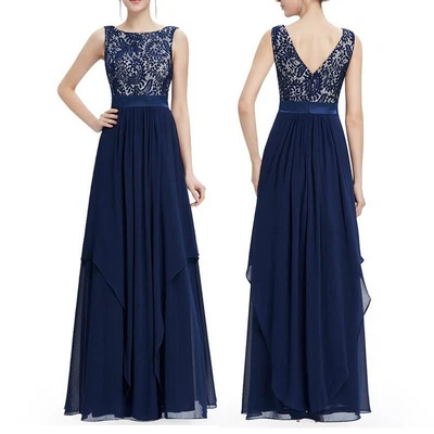 £25.99 • Buy Lace Long Sleeve Evening Dress Prom Gown Bridesmaid Dresses Women's Formal