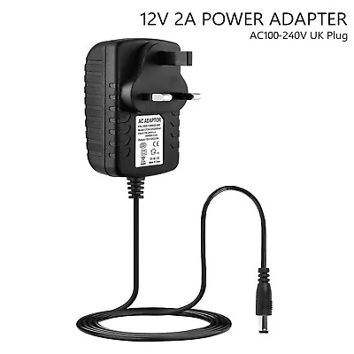 12V 1A 2A AC/DC UK Power Supply Adapter Safety Charger For LED Strip CCTV Camera • £5.99