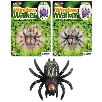 Spider Window Walker Halloween Decoration Kids Joke Pocket Money Toy • £3.50