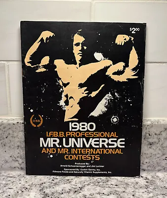 Arnold Schwarzenegger 1980 Mr. Universe Contest Magazine Rare • £112.60