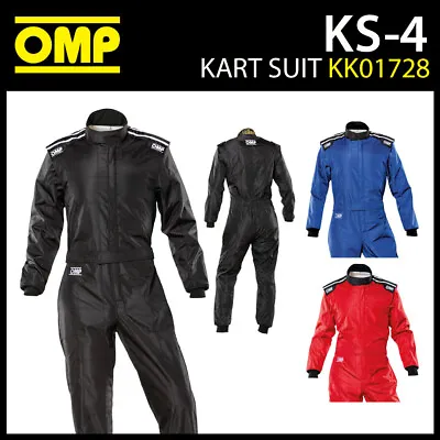 OMP KS4 KS-4 Karting Suit Kart Overalls Entry Level CIK-FIA Level 1 Beginner • £134.99