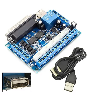 5 Axis CNC Breakout Board With USB  Cable For Stepper Motor Driver MACH3 • $8.91