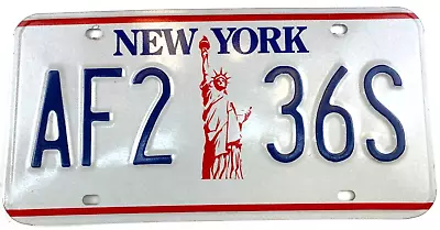 Vintage New York 1986 2000 Natural Base License Plate Garage Man Cave Collector • $21.95