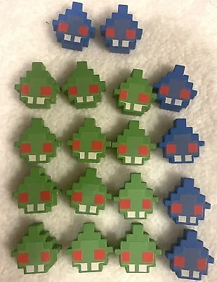 Lot Of 18 Little Wood Digital Meeples Game Pieces 1” • $3