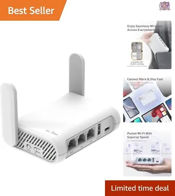 Pocket-Friendly Ultra Compact Travel WiFi Router - Portable | VPN Support • $53.17