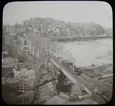 Glass Magic Lantern Slide HARPERS FERRY WEST VIRGINIA C1910 PHOTO USA  • $25.26