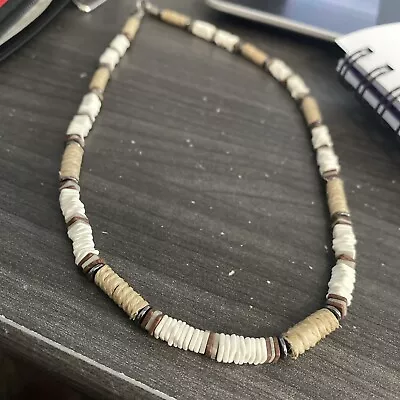 Men’s Beach Style Necklace Rope Puka Shells  • $4.20