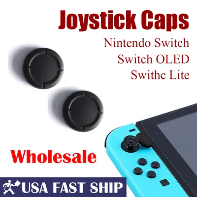 Black Silicone Joystick Cap Thumbstick Cover For Nintendo Switch NS /Lite /OLED • $6.99