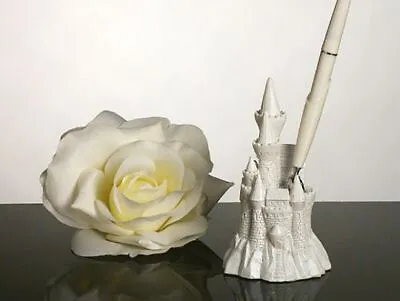 Fairytale Castle Pen Set And Holder Wedding Birthday Favor • £14.24