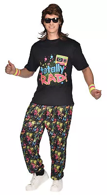 Adults Mens I Love The 80s Rapper Baggy Trousers Fancy Dress Party Disco Costume • £28.99