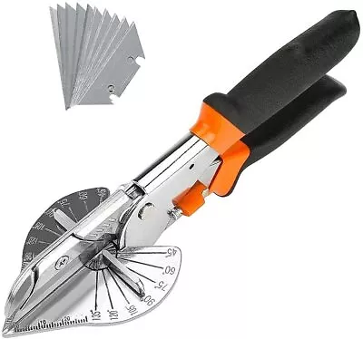 £14.02 • Buy Multi Angle Miter Shear Cutter Cuts 45 - 135 Degree Miter Snips Cutting Tool Pro