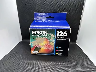 Epson T126520 126 High-Capacity Ink Cartridge- Cyan/Magenta/Yellow • $12.99