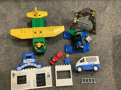 $34.99 • Buy Bulk Lot Of Lego Duplo Vehicles Police Plane Car Motorbike And More