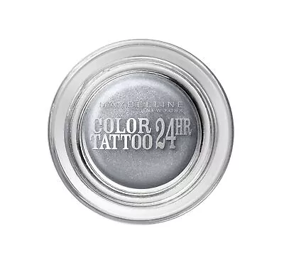 Maybelline Color Tattoo 24hr Gel Cream Eyeshadow Eternal Silver 50 • £6.95