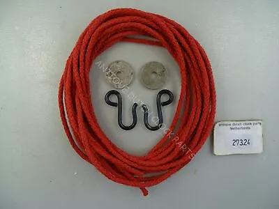 High Quality Braided Red Flaxcord For French Morbier Comtoise Or Lantern Clock • $34