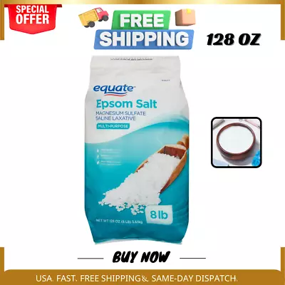 Equate Epsom Salt Magnesium Sulfate 128oz (8lb) Scent Free • $9.94