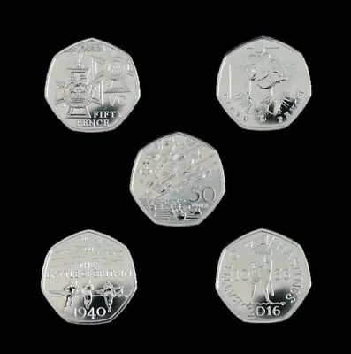 2019 50 Years Of The 50p Set BUNC Fifty Pence Choose Your Coin Military Set • £9.99