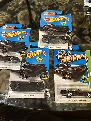 Qty 4 2015 Hot Wheels Batman Tv Series Batmobile #226 BATMAN 1/5 SEALED • $25