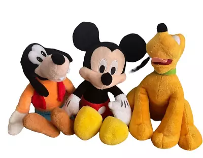 Just Play Mickey Mouse ClubHouse Disney Junior Bean Stuffed Plush Set Of 3 • $17.99