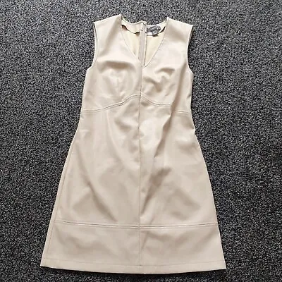 £6 • Buy Ladies Primark Beige Faux Leather  Dress Size 10 NWOT