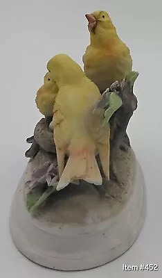 Vintage Ceramic Yellow Bird Family Figurine • $20