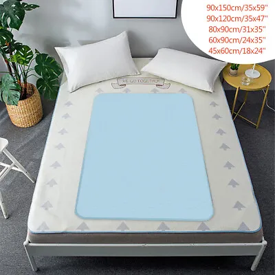 £8.49 • Buy Incontinence Bed Pad Washable Strong Absorbent Mat Mattress Protection Sheets UK