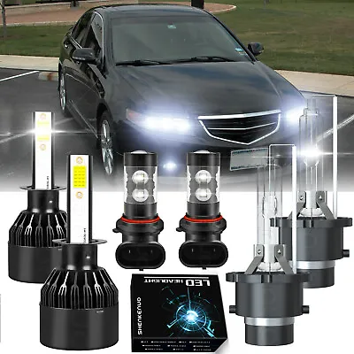 For Acura TSX 2004 2005 2006 2007 2008 LED HID Headlights Hi/Low Fog Light Bulbs • $41.81