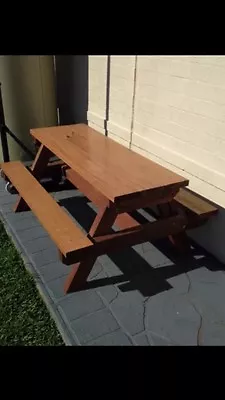 $242 • Buy Kids Timber Outdoor Setting Picnic Table Brand New 1.2 Metres