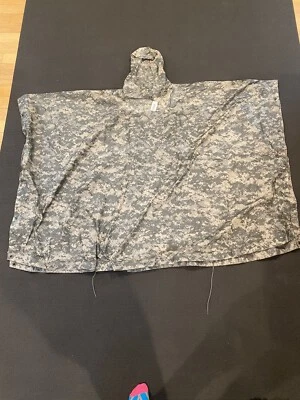 $105 • Buy USGI US Military Army ACU Digital Camo UCP Rain Wet Weather Poncho