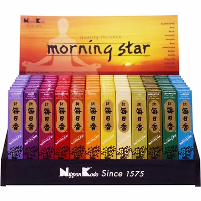 Morning Star Incense Box Of 50 Sticks + Square Burner Stand • $6