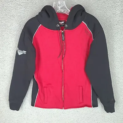 Victory Motorcycles Hoodie Mens Small Red Black Riding Full Zip Long Sleeve • $20