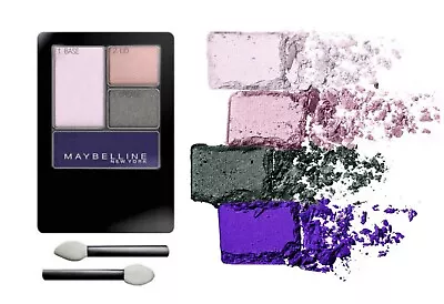 💋2 Maybelline New York Quad Eyeshadows 07q Luminous Lilacs Purple Pink • $6.99