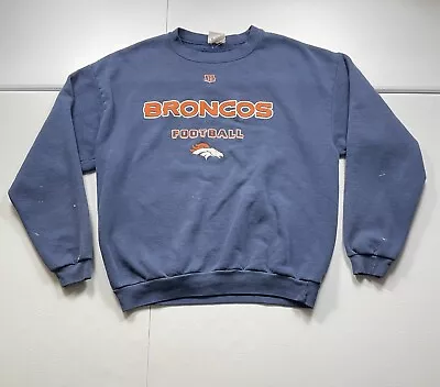Vintage NFL Denver Broncos Sweatshirt Men’s XL Super Bowl Champs Logo USA Y2K • $19.95