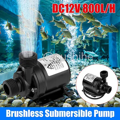 12V Small High Pressure Brushless Submersible Water Pump Automatic Fountain USA • $13.99