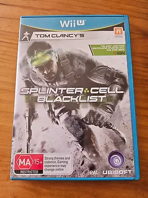 Tom Clancy's Splinter Cell Blacklist Nintendo Wii U Game • $15.39