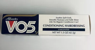 (1) Alberto VO5 Conditioning Hairdressing 1.5 Oz Unscented Brand New Old Stock • $44.99