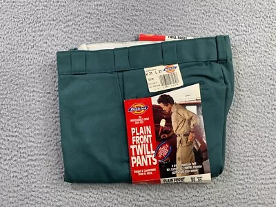 Vintage Dickies Pants Mens 31x31 (Fits 30x30) Forest Green 90s Work Made In USA • $49.88