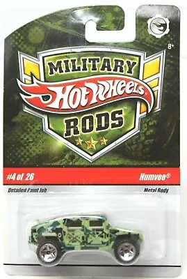 Hot Wheels Military Rods #4 / 26 Humvee Green Camo VHTF NEW  #S-3 • $14.98