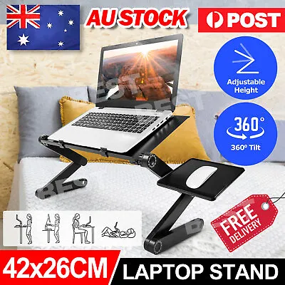 $24.85 • Buy Adjustable Laptop Stand Ergonomic Cooling Tray For Computer Notebook Desk Riser