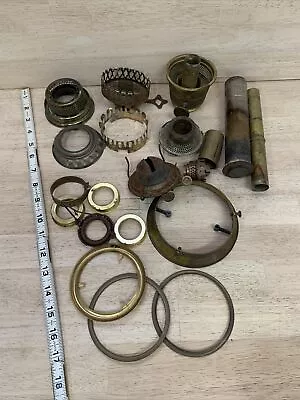 KEROSENE OIL LAMP Parts Repair Replace Burners Antique Vintage MIXED LOT Of 20 • $50