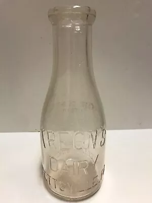 1930’s Treons Dairy Pottsville Pa Quart Milk Bottle • $15