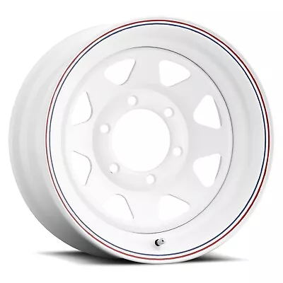 AWC 13  X 4.5  80 White 8 Spoke Steel Trailer Wheel (8034540) • $92.69