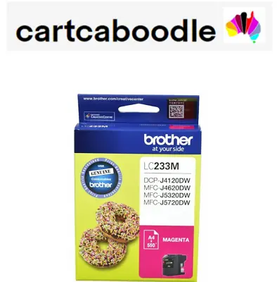 Brother GENUINE LC-233M Magenta Ink - NO BOX - For MFC-J5320DW / J5720DW Series • $27