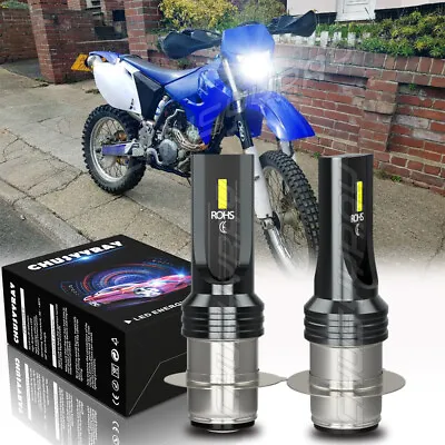 High Power HID LED Headlight H6 Bulbs For Honda CRF250X CRF450X 2004-2015 Lights • $11.95